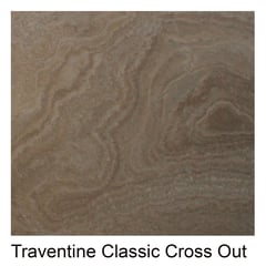 Travertine Classic Cross Out